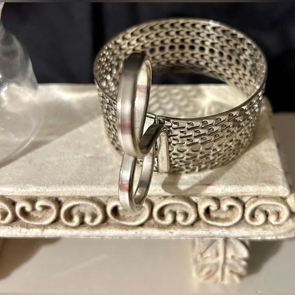 Vintage Littala Tsaikka Coffee Glass w/ Stainless Filagree holder 1970s. Finland - Picture 5 of 6